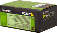 Lexmark Toner gelb 80C2XY0 802XY ~4000 Seiten Rückgabe-Druckkassette