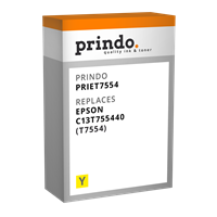Prindo Tintenpatrone Gelb PRIET7554 T7554 ~4000 Seiten 39ml Prindo CLASSIC: DIE Alternative, Top Qua