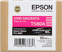 Epson Tintenpatrone magenta (vivid) C13T580A00 T580A 80ml
