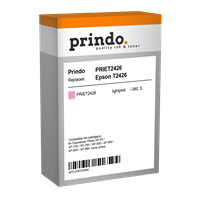 Prindo Tintenpatrone Magenta (hell) PRIET2426 T2426 ~360 Seiten 5.1ml Prindo CLASSIC: DIE Alternativ