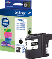 Brother Tintenpatrone Schwarz LC221BK LC-221 ~260 Seiten 7.1ml