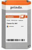 Prindo Tintenpatrone mehrere Farben PRICCL541 CL-541 ~180 Seiten 8ml Prindo CLASSIC: DIE Alternative