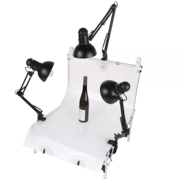 walimex Set 3 Daylights, 3x 25W + Shooting Table