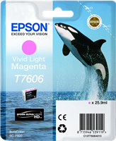 Epson Tintenpatrone magenta (hell, vivid) C13T76064010 T7606 ~2800 Seiten 25.9ml UltraChrome HD