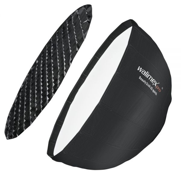 Walimex pro Studio Line Beauty Dish Softbox QA65 mit Softboxadapter Multiblitz P