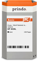 Prindo Tintenpatrone Schwarz PRIHPT6N04AE 303 XL ~600 Seiten Prindo BASIC: DIE preiswerte Alternativ