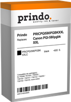 Prindo Tintenpatrone Schwarz PRICPGI580PGBKXXLC 580 ~600 Seiten 25.7ml Prindo CLASSIC: DIE Alternati