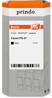 Prindo Tintenpatrone Schwarz PRICPG37 PG-37 11ml Prindo BASIC: DIE preiswerte Alternative, Top Quali