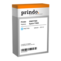 Prindo Tintenpatrone Cyan (hell) PRIET7605 T7605 25.9ml Prindo CLASSIC: DIE Alternative, Top Qualitä