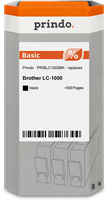 Prindo Tintenpatrone Schwarz PRIBLC1000BK LC-1000 ~500 Seiten Prindo BASIC: DIE preiswerte Alternati