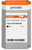 Prindo Tintenpatrone schwarz PRICPGI525BK PGI-525 19ml Prindo CLASSIC: DIE Alternative, Top Qualität