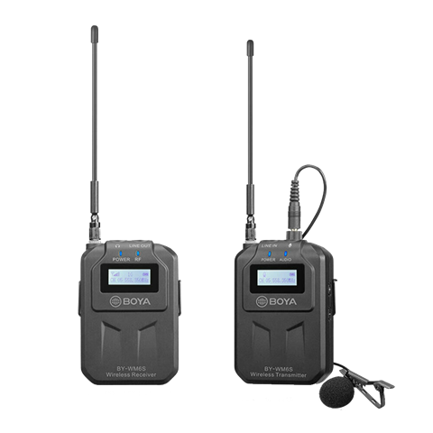 Boya UHF Dual Lavalier-Mikrofon Drahtlos BY-WM6S