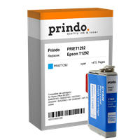 Prindo Tintenpatrone cyan PRIET1292 T1292 ~470 Seiten Prindo CLASSIC: DIE Alternative, Top Qualität,