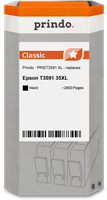 Prindo Tintenpatrone Schwarz PRIET3591 T3591 ~2600 Seiten Prindo CLASSIC: DIE Alternative, Top Quali