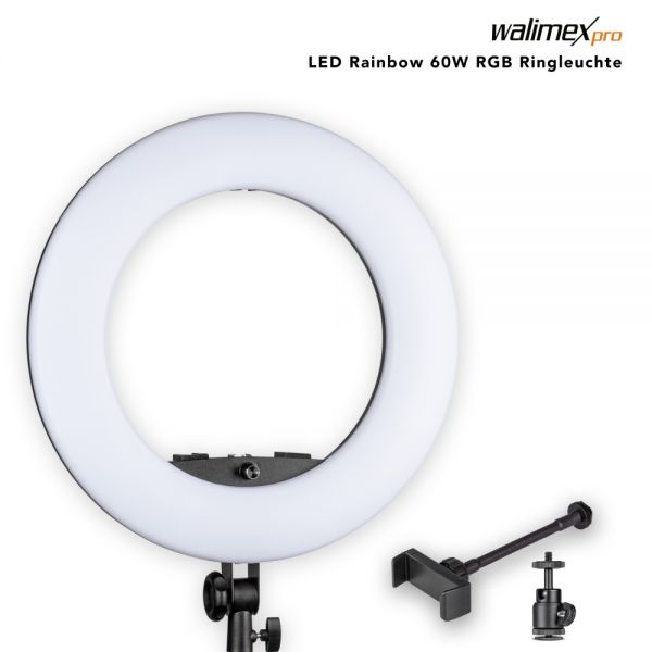 Walimex pro LED Rainbow 60W RGBW Ringleuchte