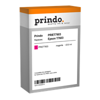 Prindo Tintenpatrone Magenta PRIET7603 T7603 25.9ml Prindo CLASSIC: DIE Alternative, Top Qualität, v