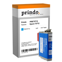 Prindo Tintenpatrone cyan PRIET0712 T0712 ~345 Seiten Prindo CLASSIC: DIE Alternative, Top Qualität,