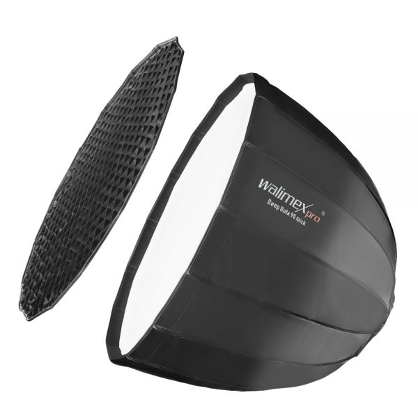 Walimex pro Studio Line Deep Rota Softbox QA90 mit Softboxadapter Visatec