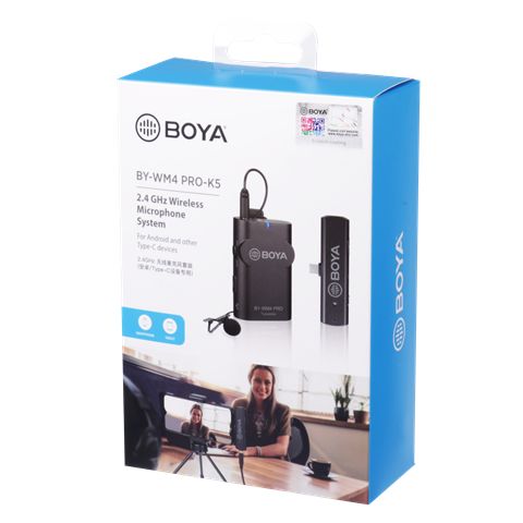 Boya 2.4 Ghz Lavalier-Mikrofon Drahtlos BY-WM4 Pro-K5 für Android