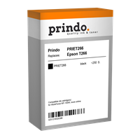Prindo Tintenpatrone Schwarz PRIET266 T266 ~250 Seiten Prindo CLASSIC: DIE Alternative, Top Qualität