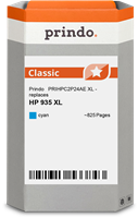 Prindo Tintenpatrone cyan PRIHPC2P24AE 935XL ~825 Seiten Prindo CLASSIC: DIE Alternative, Top Qualit
