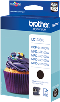 Brother Tintenpatrone Schwarz LC123BK LC-123 ~600 Seiten