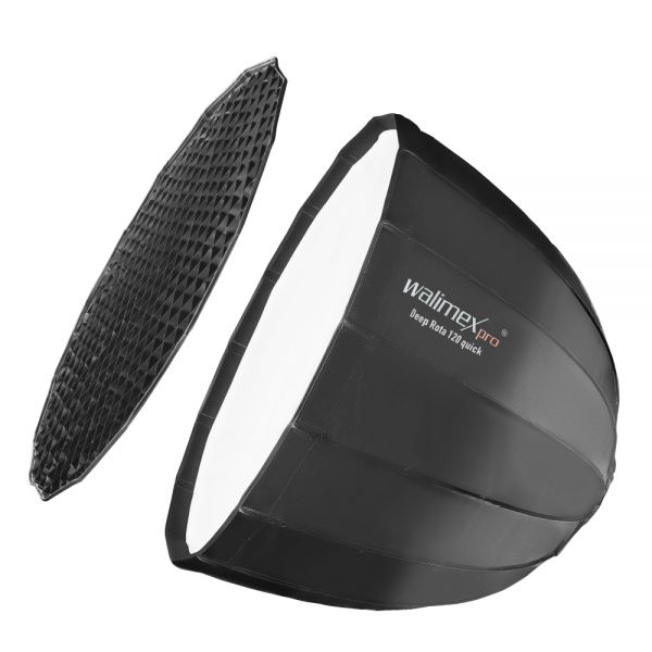 Walimex pro Studio Line Deep Rota Softbox QA120 con adattatore per Profoto
