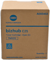 Konica Minolta Toner cyan A0X5453 TNP27c ~4500 Seiten