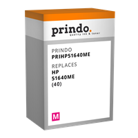 Prindo Tintenpatrone Magenta PRIHP51640ME 40 42ml kompatibel mit HP 51640ME (40)