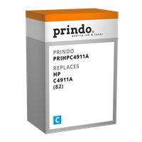Prindo Tintenpatrone Cyan PRIHPC4911A 82 69ml Prindo CLASSIC: DIE Alternative, Top Qualität, volle F