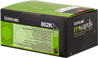 Lexmark Toner schwarz 80C20K0 802K ~1000 Seiten Rückgabe-Druckkassette
