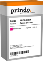 Prindo Tintenpatrone Magenta PRICBCI3EM BCI-3 13ml kompatibel mit Canon BCI-3em (4481A002)