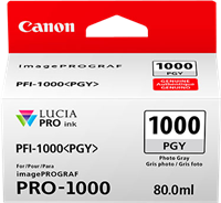 Canon Tintenpatrone Grau (Foto) PFI-1000pgy 0553C001 80ml