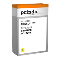 Prindo Tintenpatrone Gelb PRIBLC1220Y LC-1220 ~300 Seiten Prindo BASIC: DIE preiswerte Alternative,