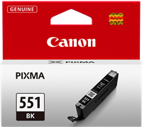 Canon Tintenpatrone Schwarz CLI-551BK 6508B001 7ml