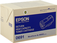 Epson Toner schwarz C13S050691 0691 ~10000 Seiten Rückgabe-Druckkassette