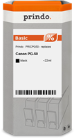Prindo Tintenpatrone Schwarz PRICPG50 PG-50 22ml Prindo BASIC: DIE preiswerte Alternative, Top Quali
