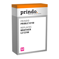 Prindo Tintenpatrone Magenta PRIBLC121M LC-121 ~300 Seiten Prindo CLASSIC: DIE Alternative, Top Qual