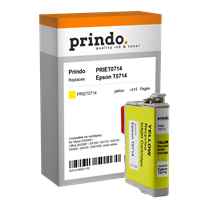 Prindo Tintenpatrone gelb PRIET0714 T0714 ~415 Seiten 6.2ml Prindo CLASSIC: DIE Alternative, Top Qua