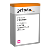 Prindo Tintenpatrone Magenta PRIET7553 T7553 ~4000 Seiten 39ml Prindo CLASSIC: DIE Alternative, Top