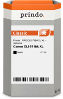 Prindo Tintenpatrone Schwarz PRICCLI571BKXL CLI-571XL 11ml Prindo CLASSIC: DIE Alternative, Top Qual