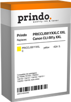 Prindo Tintenpatrone Gelb PRICCLI581YXXLC 581 ~824 Seiten 11.7ml Prindo CLASSIC: DIE Alternative, To