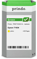 Prindo Tintenpatrone Gelb PRIET1634G Green ~450 Seiten Prindo GREEN: Recycelt &amp; aufwendig aufbereite