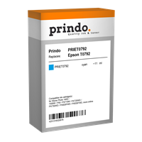 Prindo Tintenpatrone Cyan PRIET0792 T0792 11ml Prindo CLASSIC: DIE Alternative, Top Qualität, volle