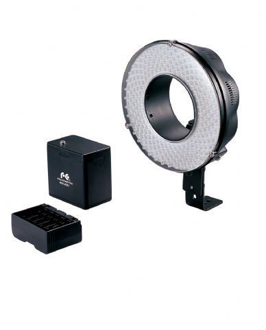 Falcon Eyes LED Ringlampe Set Dimmbar DVR-240DF auf Batterie/230V