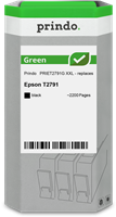 Prindo Tintenpatrone Schwarz PRIET2791G Green ~2200 Seiten Prindo GREEN: Recycelt &amp; aufwendig aufber