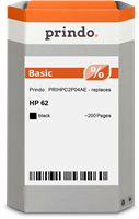 Prindo Tintenpatrone Schwarz PRIHPC2P04AE 62 ~200 Seiten Prindo BASIC: DIE preiswerte Alternative, T