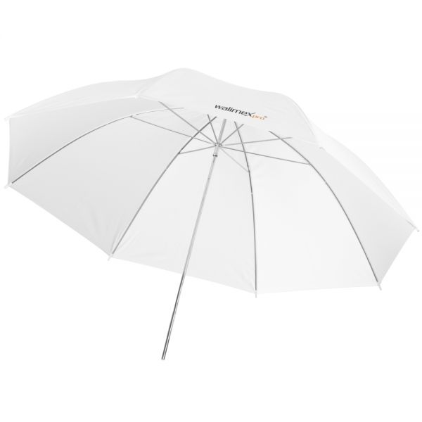 walimex ombrello traslucido bianco, 84cm