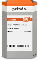 Prindo Tintenpatrone schwarz PRIET1811 T1811 ~470 Seiten Prindo CLASSIC: DIE Alternative, Top Qualit