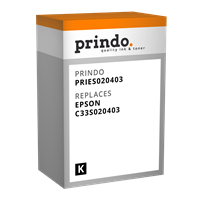 Prindo Tintenpatrone schwarz PRIES020403 SJIC6/K 38ml Prindo BASIC: DIE preiswerte Alternative, Top